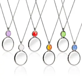 Xilazab 796647222553 Magnifying Glass Necklace For Women 10x Pendant Magnifier Ne