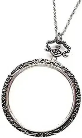Xjcxzj 445040239226 Magnifiers 10x Necklace With 40mm Diameter Glass Magnification Lens Pendant Neck