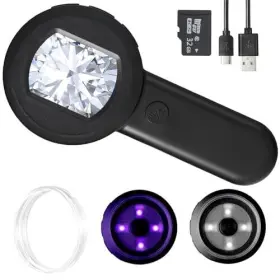 Ha0001 Xquake Qxqxin 100x Handheld Digital Magnifying Glass Rechargeable 16mp Hd Screen
