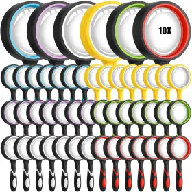 Magnifier-49986 Xuhal 48 Pcs 10x Magnifying Glass Handheld Shatterproof Reading Magnifier For