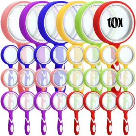 Xil-xuhal-1936 Xuhal 10x Magnifying Glass Handheld Shatterproof Reading Magnifier For Seniors And