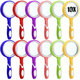 Xil-xuhal-1937 Xuhal 10x Magnifying Glass Handheld Shatterproof Reading Magnifier For Seniors And