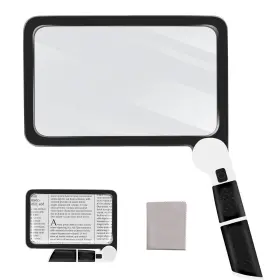 Jqj-01-fdj-yk Yerepk 5x Magnifying Glass With Light Lightweight Full Page Magnifier For Reading
