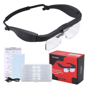 Yoctosun 726679582318 Magnifying Glasses With Light Head Magnifier 3 Led Lights And D
