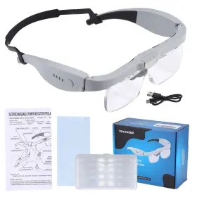 Yoctosun 726679582325 Magnifying Glasses With Light For Close Work Head Magnifier 3 L