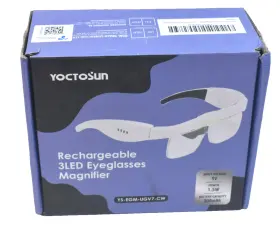 B0cbbvfqsm Yoctosun Magnifying Glass W Light .75x-4.0x Head Magnifier 3 Led Lights