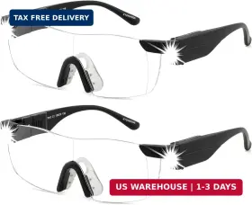 Yogo Vision 840217214773 Magnifying Glasses With Light - 160% Magnification Led Magnifier Eyeglasses For
