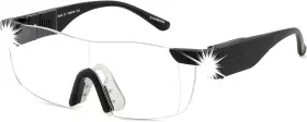 Sc-7612b Yogo Vision Magnifying Glasses With Light 160% Magnification Led Magnifier Eyeglasses For