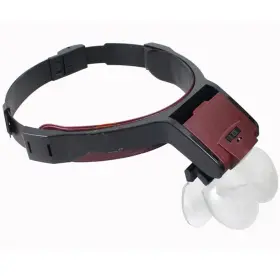Ypbew 617150254455 Head Mount Magnifiers With Led Professional Jewelers Loupe Light Illuminatedh