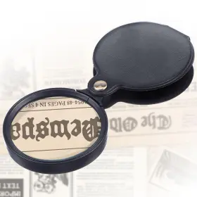 630079 Yuxianlb 1pc Folding Magnifying Glass 10x For Reading Visual Impairme