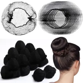 Syu-yuxung-2115 Yuxung 500 Pcs Hair Nets - Bulk Nylon For Women 24 Inches Elastic Edge M