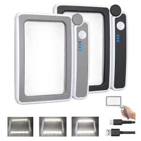 10863-10lc Yuyjme 2 Pack Magnifying Glass With Light Rechargeable Page Magnifier 3