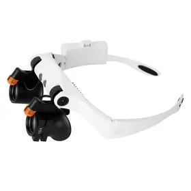 Ywbl-whxc1oab3rzg Ywbl-wh Headband Magnifier With Led Lights 21 Interchangeable Lenses For Watch Repai