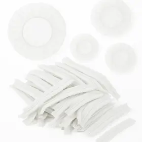 Zefeqco 198168211922 Premium Bouffant Caps White - 100pcs 21inches Durable And Breathable Hair Ne