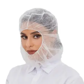 Zmdream Lz023w Case Of 1000 Disposable Hoods Bouffant Caps Full Face Hair Covers Polypropyle