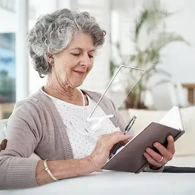 0612xgfdjb Zqxjxz 5x Hands Free Magnifier Flexible Gooseneck Full Page 8 Inch X5.5 Large