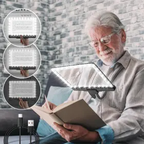 Zqxjxz 313111318354 Nzqxjxz Rechargeable Hands Free Magnifying Glass With Light And Stand