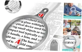 Nzv460718scfdj04 Zqxjxz Large Magnifying Glass With Lights Handheld Lighted Magnifier 5.5in Page