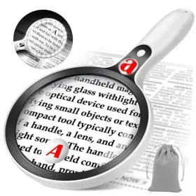 Nzv461225scfdj Zqxjxz Large Magnifying Glass With Lights 10x 25x 45x Handheld Lighted Black