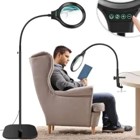Nzv46240422ldfdj02 Zqxjxz 10x 30x Large Floor Magnifying Glass With Light And Stand 36 Led Flexible