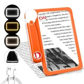 Nzv46240716fdj03 Zqxjxz 30x 10x 5x Large Magnifying Glass With Light Rechargeable Foldable Full Book
