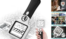 Nzv46241119scfdj2 Zqxjxz Compact Magnifying Glass With Lights 45x 10x Small Handheld Lighted Magnifier