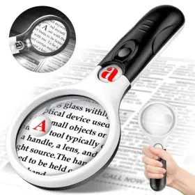 Nzv46241119scfdj2p Zqxjxz Compact Magnifying Glass With Lights 45x 10x 5x Small Handheld Lighted