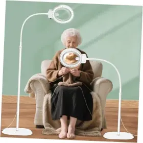 Nzv46250228ldfdj Zqxjxz 10x 30x Large Magnifying Glass With Light And Stand 36 Led Flexible Gooseneck