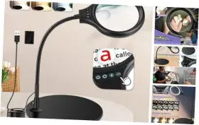 Nzv55h0613fdj39 Zqxjxz 10x 20x Desk Magnifying Glass With Light And Stand Large Lamp Base