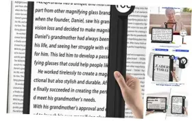 Nzv60h1126scfdj01 Zqxjxz 30x 6x Magnifying Glass For Reading Large Magnifier Full Book Page Viewing