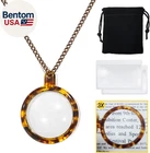 Magdepo 3X Pendant Magnifying Glass Necklace Magnifier Transparent Tortoiseshell New. Price: $22.28.