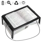 Large Magnifier A4 Full Page 3X Book Reading Aid Magnifying Glass Leds W/light New. Price: $11.64.