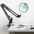 10X Magnifying Glass With Light Stand, 2-IN-1 Stepless Dimmable Led Desk Lam New. Price: $36.65.
