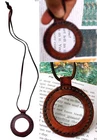Nautical Vintage Leather Strap Necklace Magnifying Glass Magnifier Pendant. Price: $23.12.