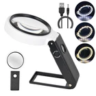 Magnifying Glasses With Stand, 10X 25X Handheld Lighted Magnifier, ... New. Price: $26.35.