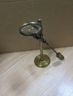 Antique Bausch & Lomb Desk Magnifier Magnifying Glass Lens Brass Stand Used. Price: $157.99.