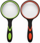 2 Pack 75MM 10X Handheld Magnifying Glass,rubber Reading Green&orange New. Price: $10.69.