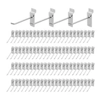 Polmart 6" Heavy Duty Slatwall Panel Hooks, Silver (96-PACK, 6-INCH) New. Price: $68.11.
