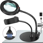 10X Magnifying Glass With Light Stand, 5 Color Modes Stepless Dimmable Led New. Price: $66.19.