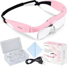 Magnifying Glasses With Light, Rechargeable Headset 5 Detachable New. Price: $35.52.