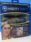 Mighty Sight Magnifying Glasses With Rechargeable Light Ontel New Sealed. Price: $29.99.