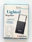 Vintage Radioshack 63-1003 Pop-up Lighted Pocket Reading Magnifier 2X Lens W/box New. Price: $14.95.
