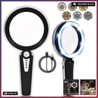 45X Magnifying Glass With Light, Large Handheld Magnifier For Seniors 1200MAH New. Price: $43.69.