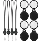 Sayeec 4 Pcs 10X Small Pack With Lanyard, Black New. Price: $17.99.