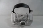 Dilzekui White Rechargeable Headband Magnifying Glass Visor W/ Light For Crafts Used. Price: $19.99.