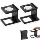 Rongon 10X 28MM Mini Three Folding Magnifying Glasses Portable Zinc 2, Black New. Price: $23.58.