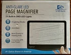 Magnipros Anti-glare Led Page 5X Magnifier For Reading: 3 Lighting Modes Black New. Price: $20.00.