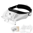 Headset Magnifying Glasses With For Jewelry & Close Work - Lighted Head... New. Price: $40.46.