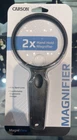 Carson 2X Crystal Clear Acrylic Lens Magnifier Item #DS-36 New. Price: $11.50.
