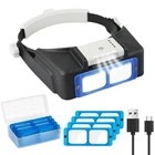 Beileshi Rechargeable Head-mounted 1.5X-3.5X Optical Glass & Led Light New. Price: $33.11.
